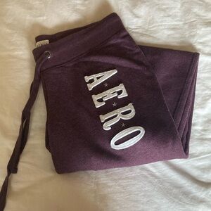 Women’s Purple Aeropostale Fleece Sweatpants